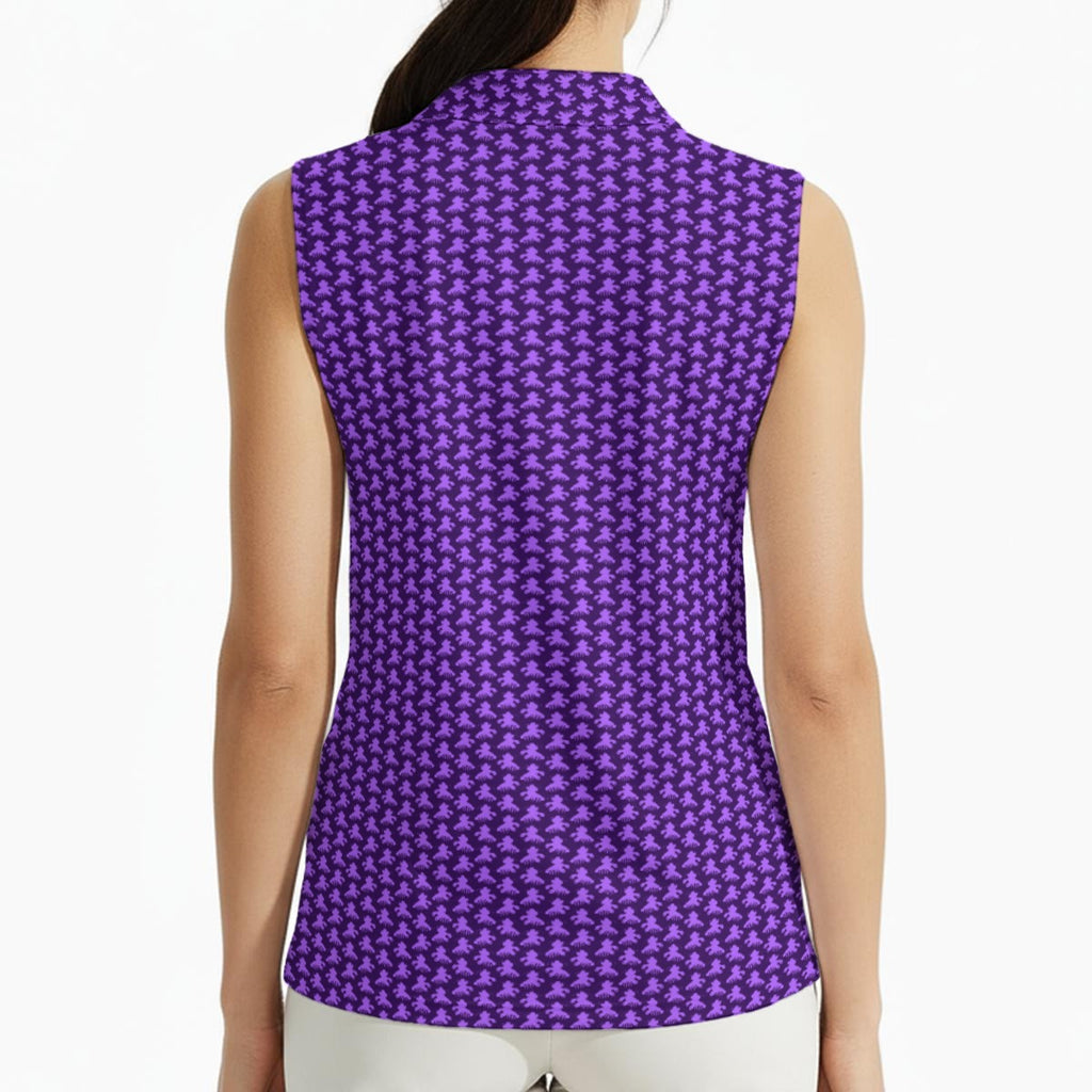 Crawfish Cowboy (Purple) Women's Sleeveless Polo