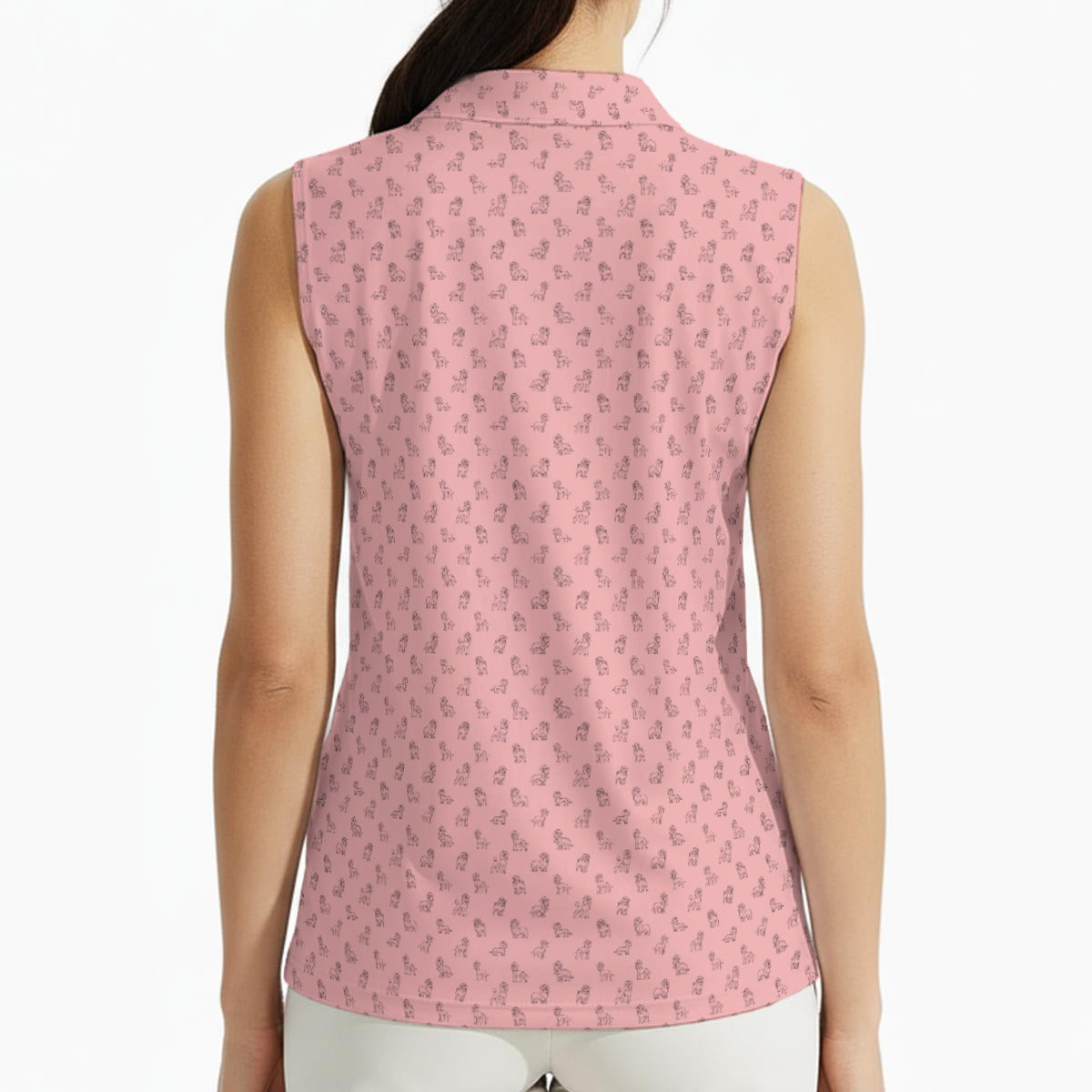 Yeehaw Dogs (Pink) Women's Sleeveless Polo