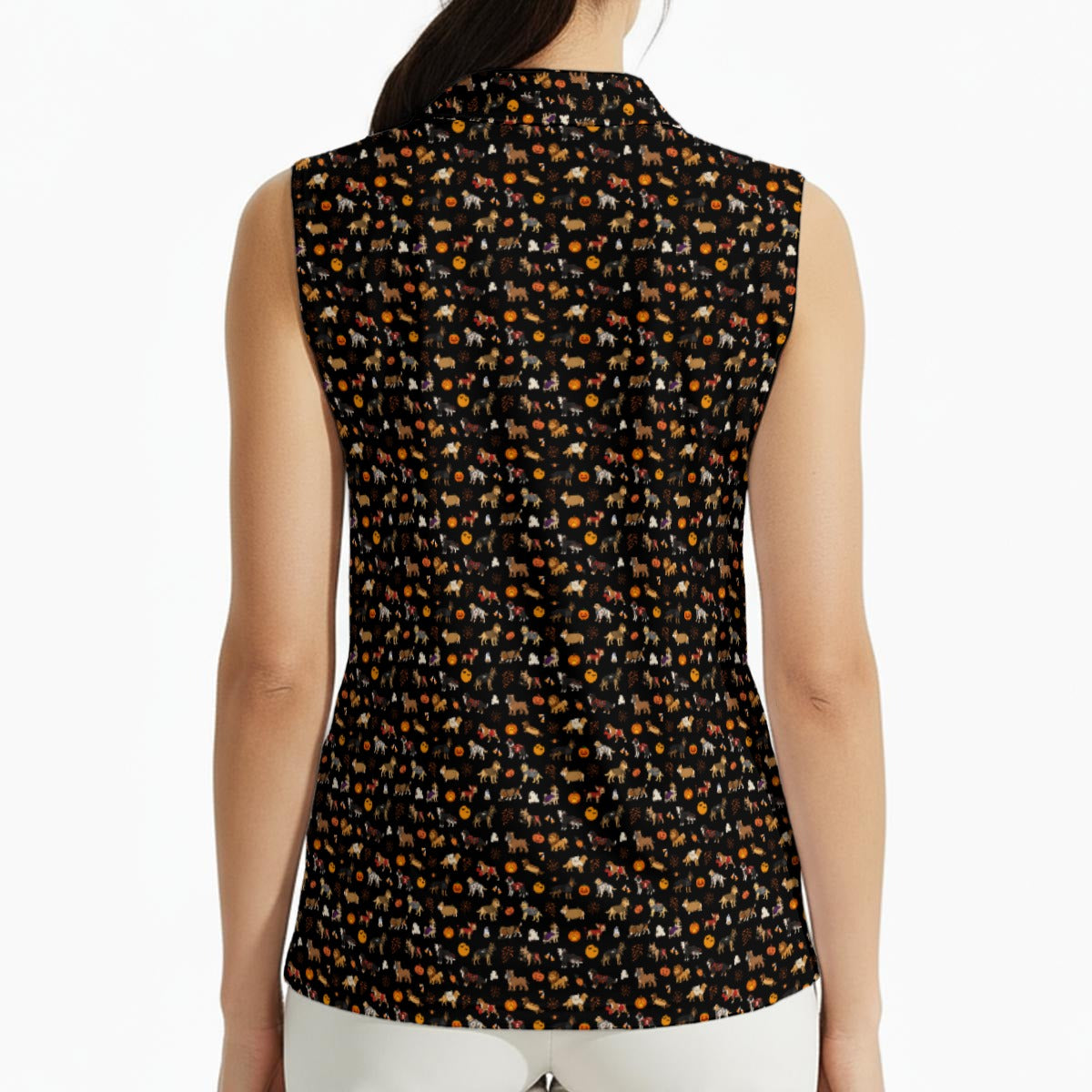 Howl-O-Ween Women's Sleeveless Polo
