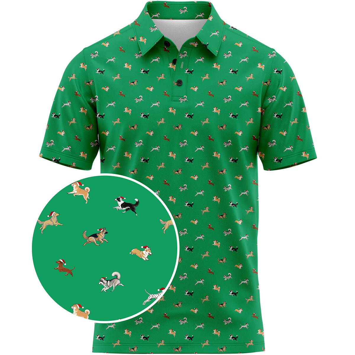 Bark the Herald (Green) Men's Polo