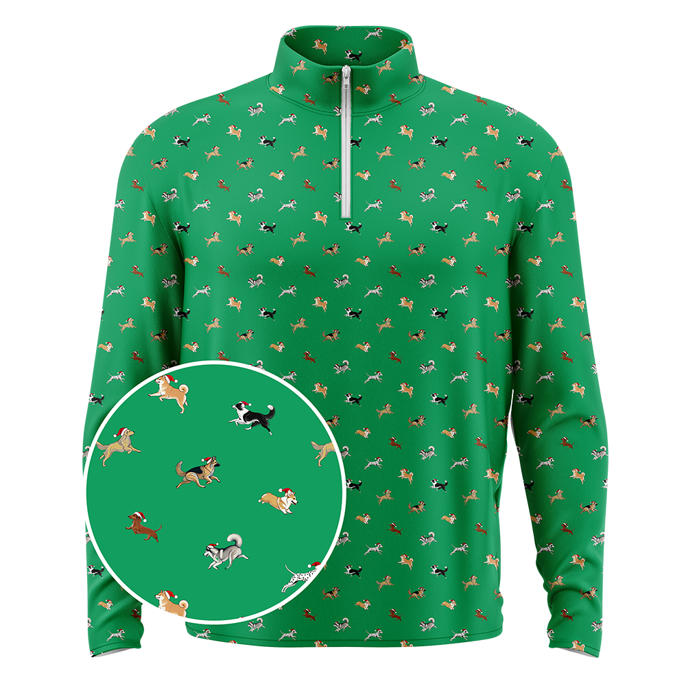 Bark the Herald (Green) Women's Q-Zip