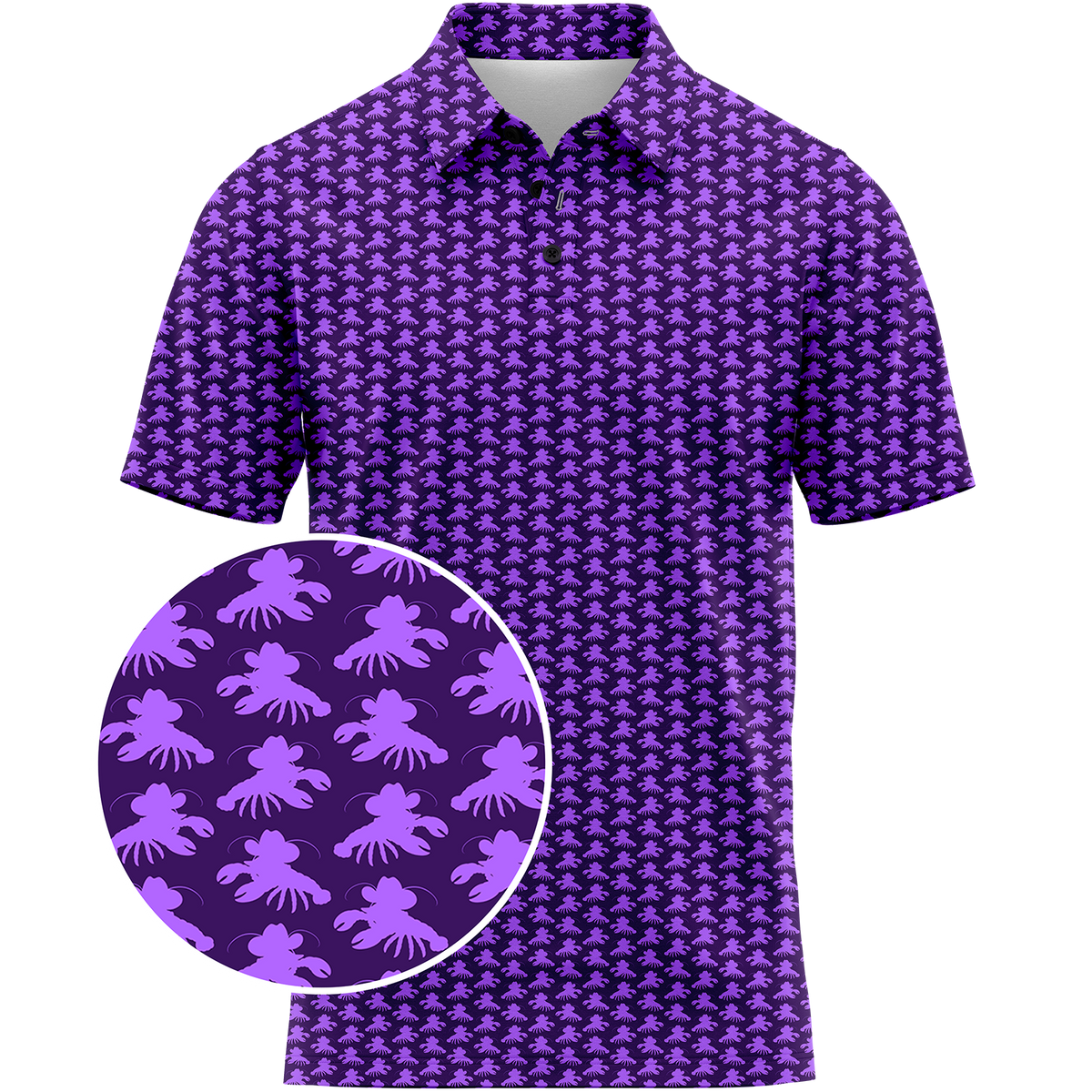 Crawfish Cowboy (Purple) Men's Polo