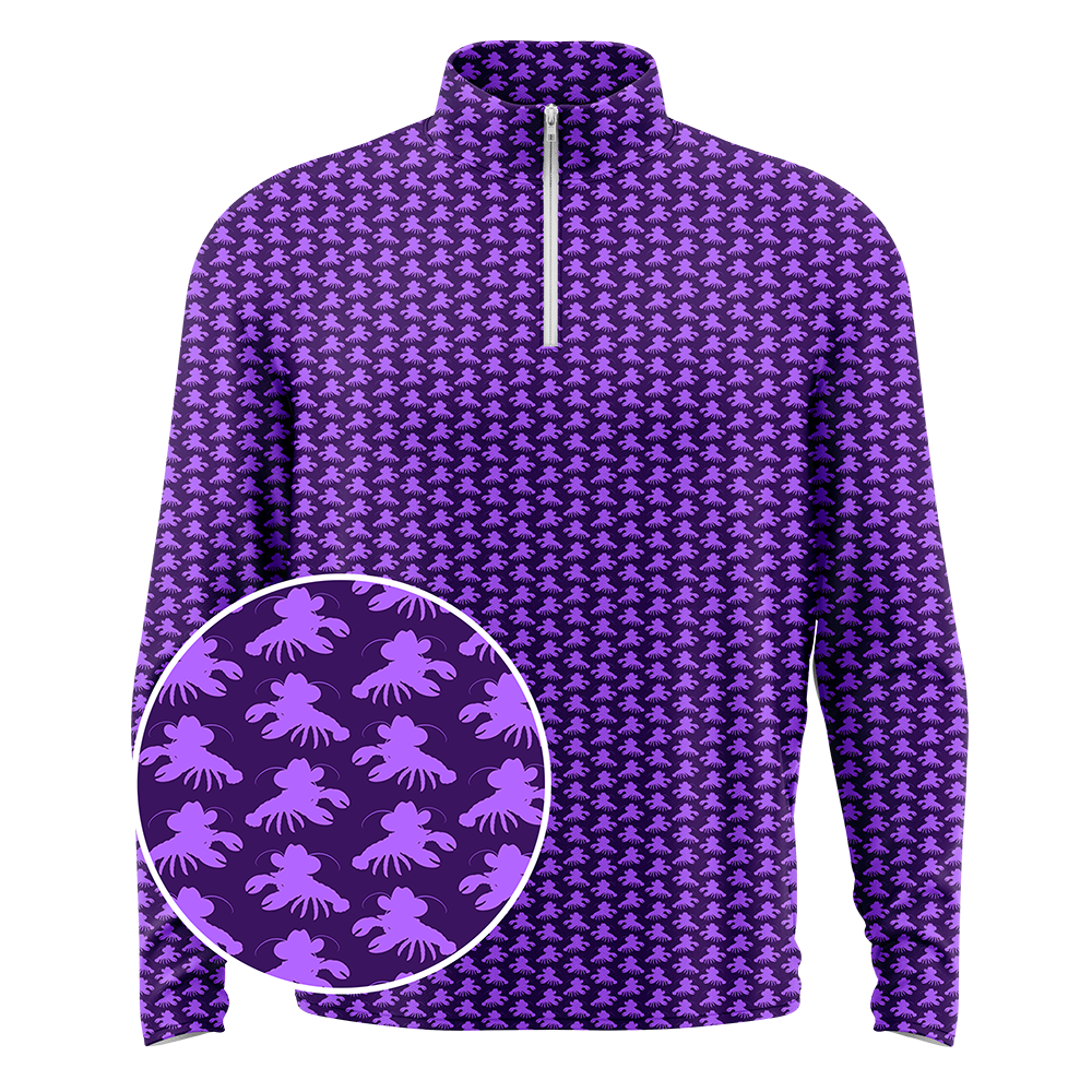 Crawfish Cowboy (Purple) Women's Q-Zip