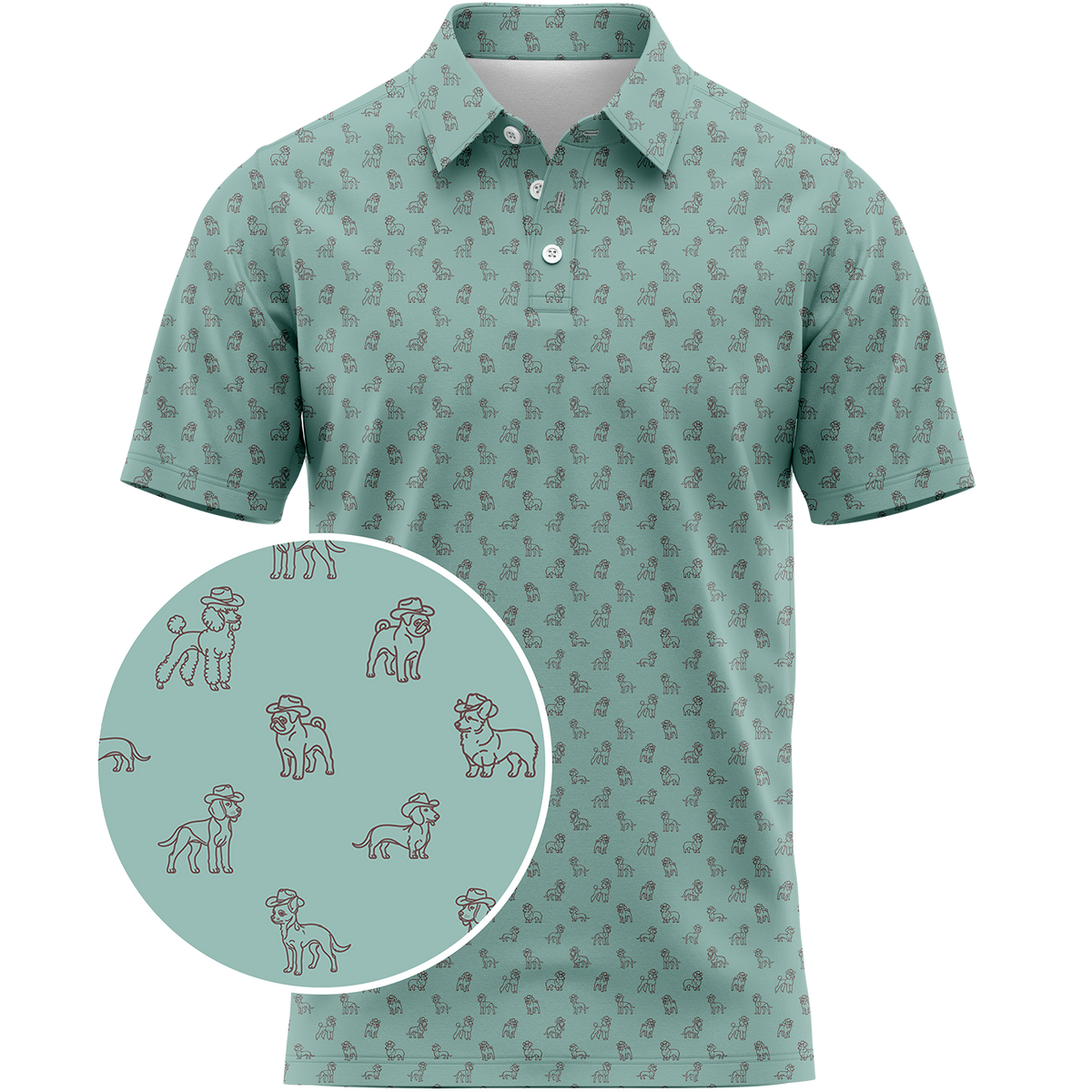 Yeehaw Dogs Men's Polo