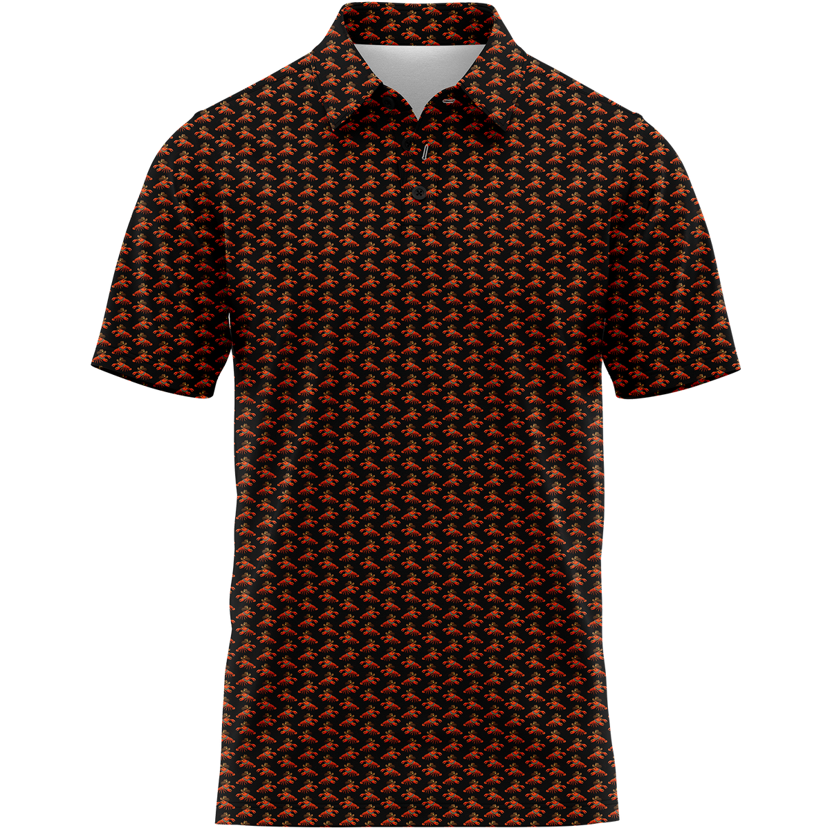 Cowboy Crawfish (Black) Men's Polo